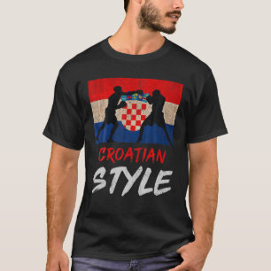 Kroatische Boxstil Kroatien - Pride Gift Mens Boys T-Shirt
