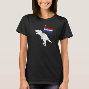 Kroatische Dinosaurier Tyrannosaurus Rex Kroatien T-Shirt