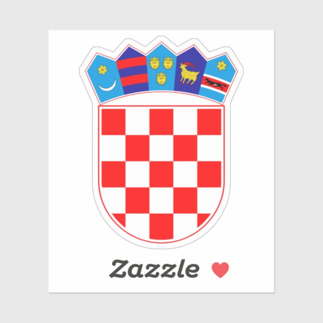 Kroatische Emblem | Hrvatski grab Aufkleber (Blatt)