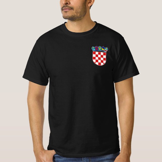 Kroatische Emblem-Polo-Shirt T-Shirt (Vorderseite)