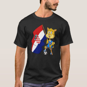 Kroatische Fan-Katze T-Shirt
