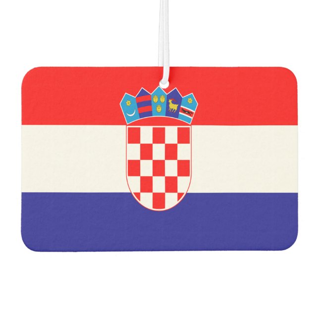 kroatische Flagge Autolufterfrischer (Vorderseite)