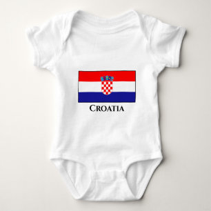 kroatische Flagge Baby Strampler