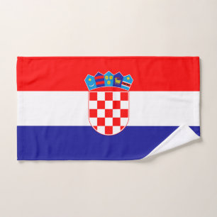 Kroatische Flagge Badhandtuch Set