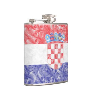 Kroatische Flagge Flachmann