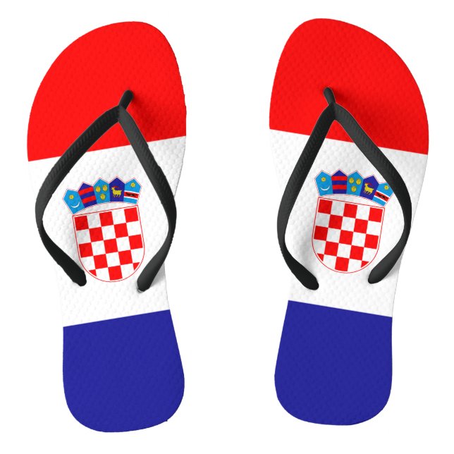 kroatische Flagge Flip Flops (Fußbett)