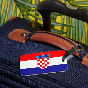 Kroatische Flagge Gepäckmarke Gepäckanhänger