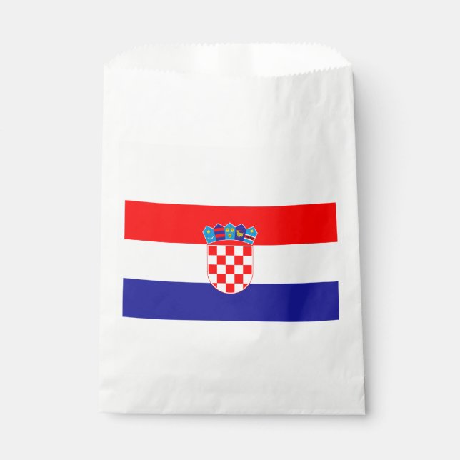 Kroatische Flagge Geschenktütchen (Vorderseite)