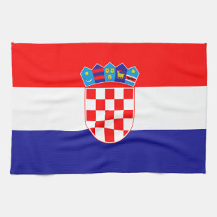 Kroatische Flagge Geschirrtuch