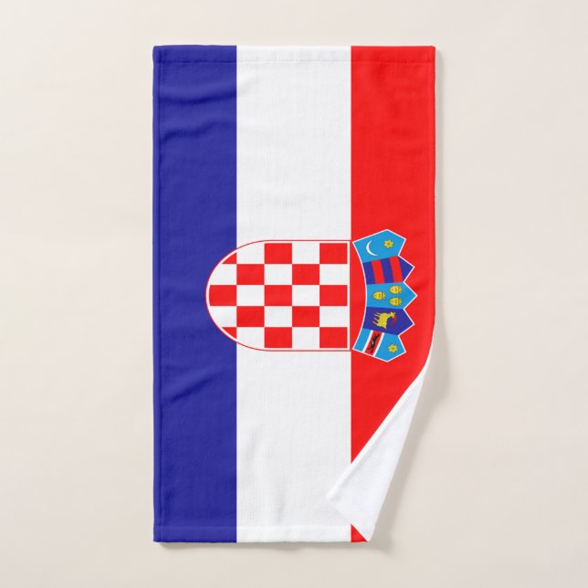 Kroatische Flagge Handtuch (Handtuch)