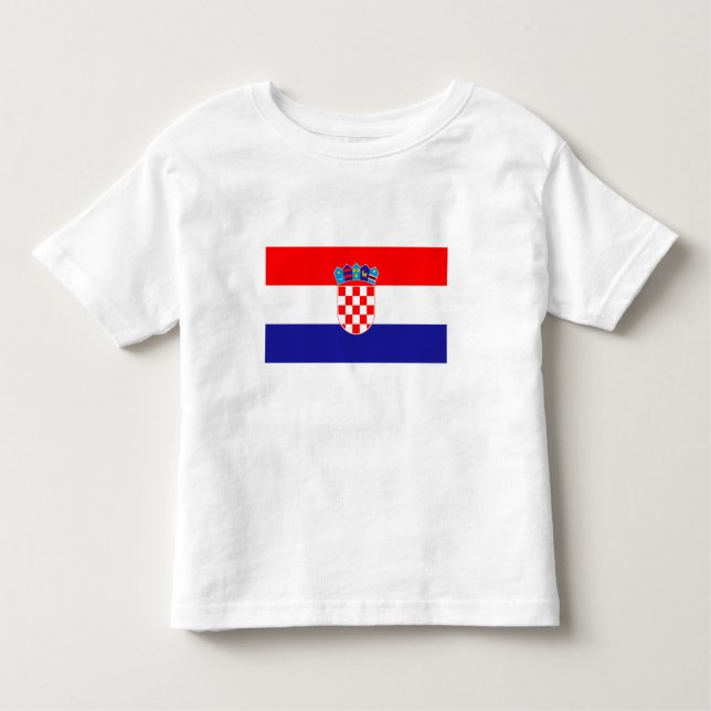 Kroatische Flagge Kleinkind T-shirt (Vorderseite)