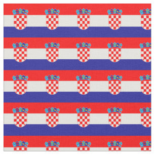 Kroatische Flagge & Kroatien Trendy Fabric /mode Stoff