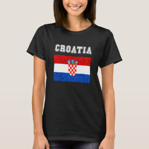 Kroatische Flagge Kroatische Flagge Kroatien Wurze T-Shirt