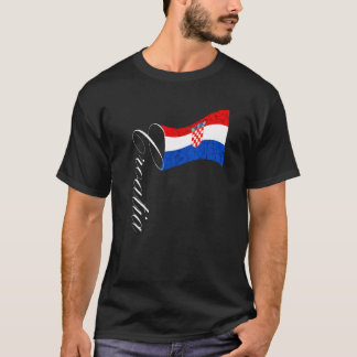 Kroatische Flagge Kroatische Flagge kroatischer St T-Shirt