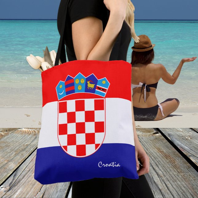 Kroatische Flagge & kroatische Mode/Sportfans (Von Creator hochgeladen)