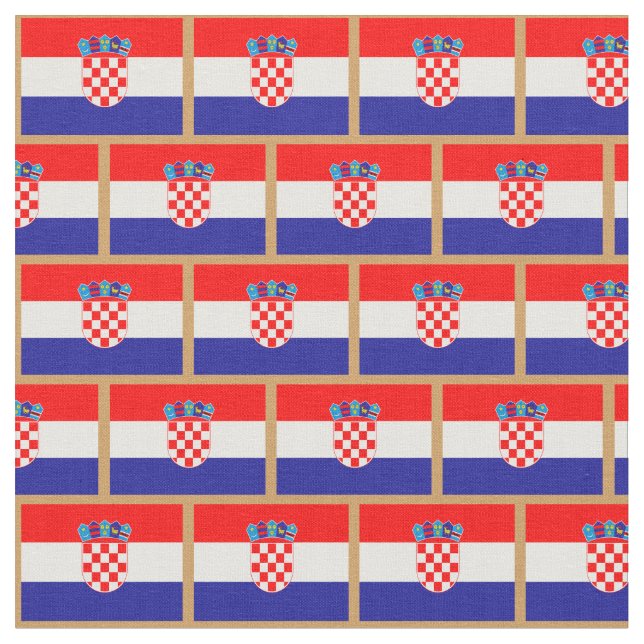 Kroatische Flagge & kroatische Modefabrik / Sport Stoff (Nahaufnahme)