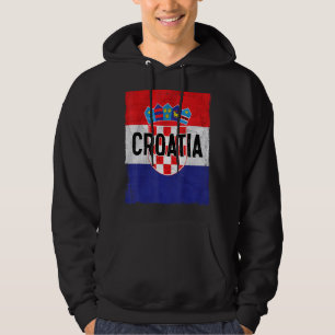 Kroatische Flagge Kroatische Roots Hrvatske Kroati Hoodie