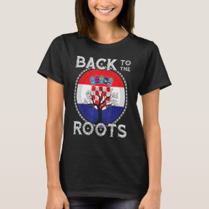 Kroatische Flagge Kroatische Roots Hrvatske Kroati T-Shirt