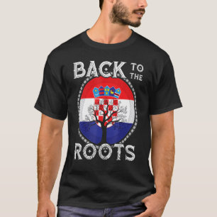 Kroatische Flagge Kroatische Roots Hrvatske Kroati T-Shirt