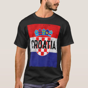 Kroatische Flagge Kroatische Roots Hrvatske Kroati T-Shirt