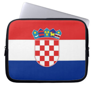 Kroatische Flagge Laptop Sleeve