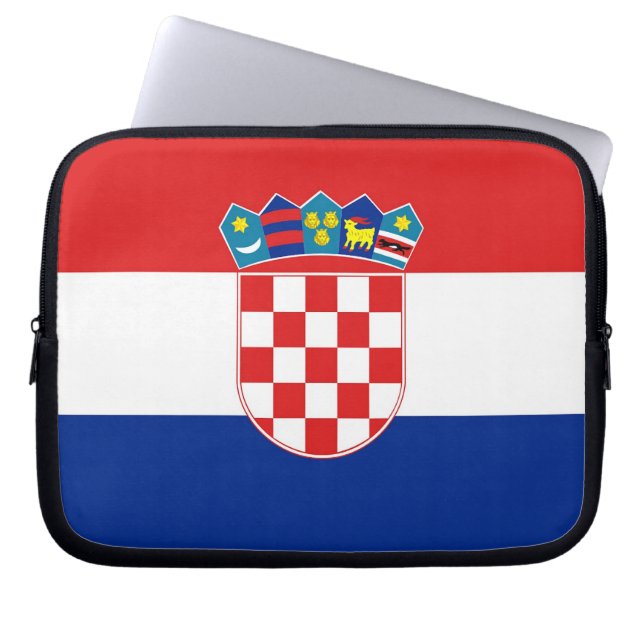 Kroatische Flagge Laptop Sleeve (Vorderseite)