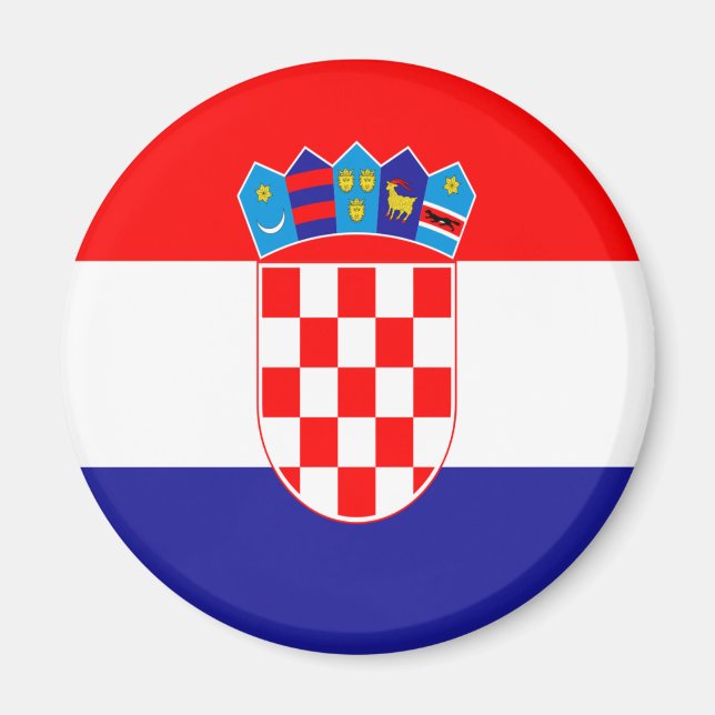 kroatische Flagge Magnet (Vorne)