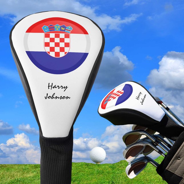 Kroatische Flagge & Mit Monogramm Golf Clubs Abdec Golf Headcover (Von Creator hochgeladen)