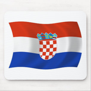 Kroatische Flagge Mousepad