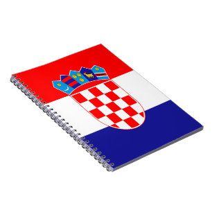 Kroatische Flagge Notizblock