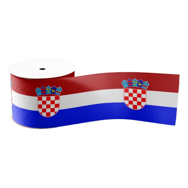 kroatische Flagge Ripsband (Spule)