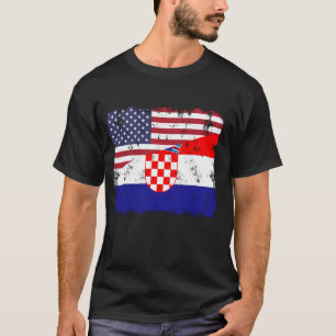Kroatische Flagge Roots Heritag T-Shirt