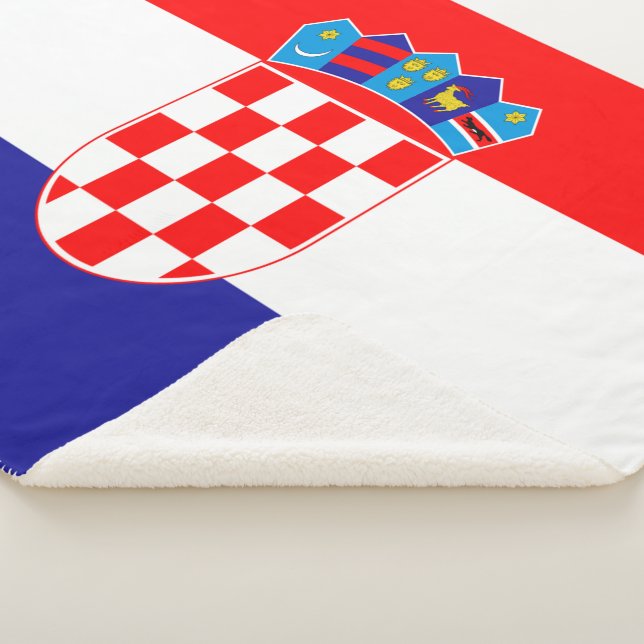Kroatische Flagge Sherpadecke (3/4)