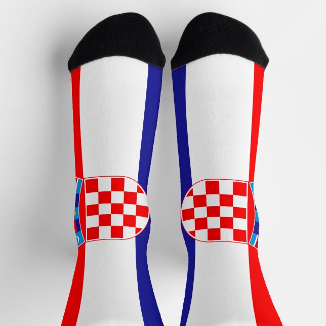 Kroatische Flagge Socken (Oben)