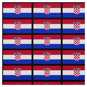 Kroatische Flagge Stoff