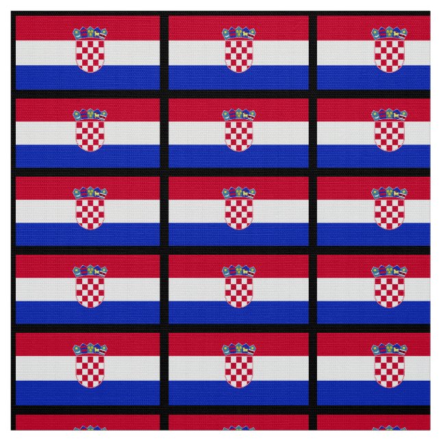 Kroatische Flagge Stoff (Muster)