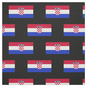 Kroatische Flagge Stoff