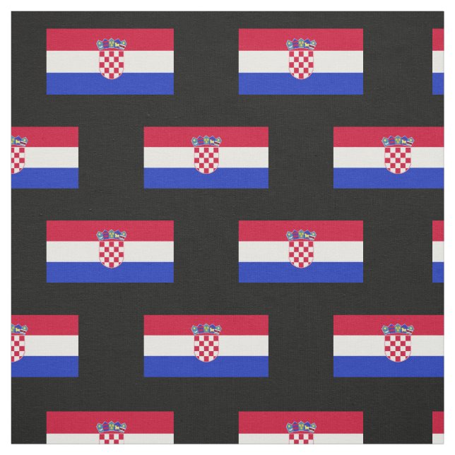 Kroatische Flagge Stoff (Muster)