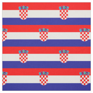 Kroatische Flagge Stoff