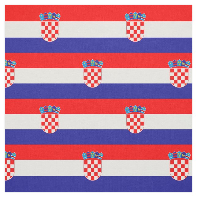 Kroatische Flagge Stoff (Muster)