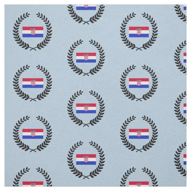Kroatische Flagge Stoff (Muster)