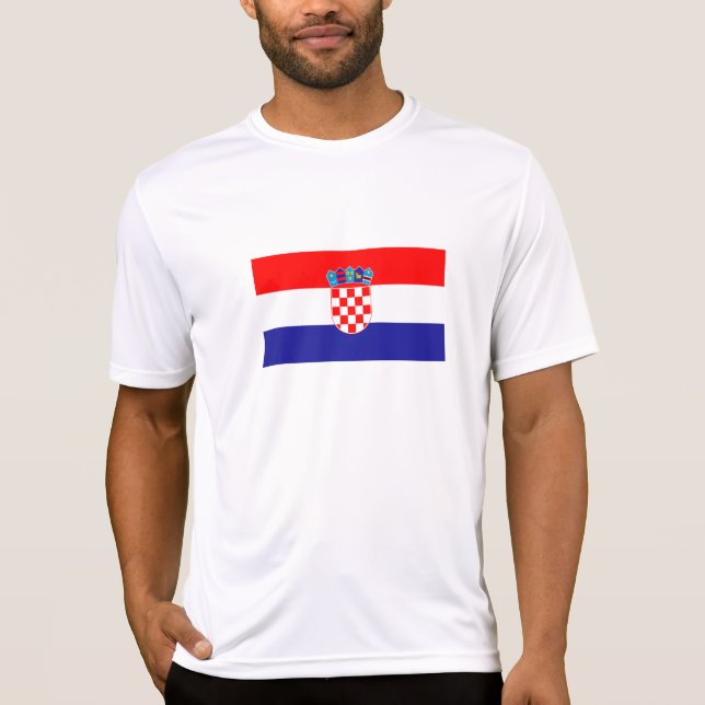 Kroatische Flagge T-Shirt (Vorderseite)