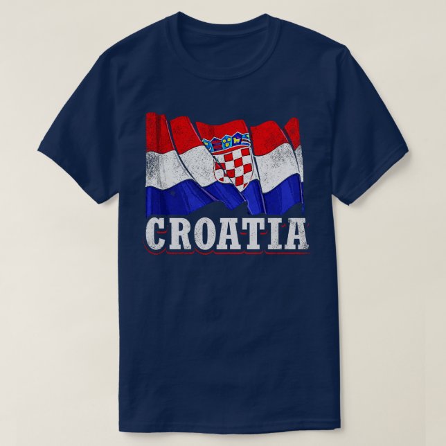 Kroatische Flagge T-Shirt (Design vorne)