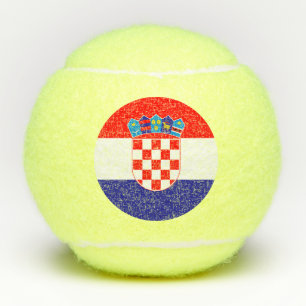 Kroatische Flagge Tennisbälle