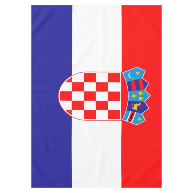 Kroatische Flagge Tischdecke (Vorderseite)