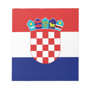 Kroatische Flagge - Trobojnica Notizblock