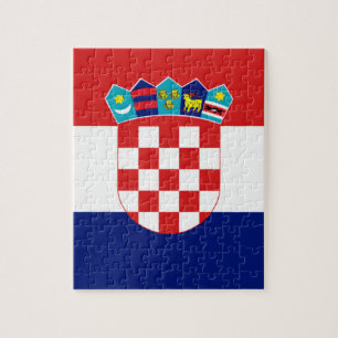 Kroatische Flagge - Trobojnica Puzzle
