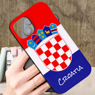 Kroatische Flaggen Fall & Kroatien Mode / Sport Case-Mate iPhone Hülle