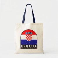 Kroatische Flaggenmarke gestört Vintag