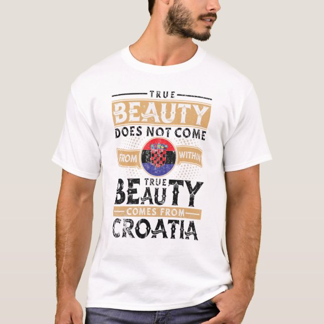 Kroatische Frauen und Männer T-Shirt (Vorderseite)